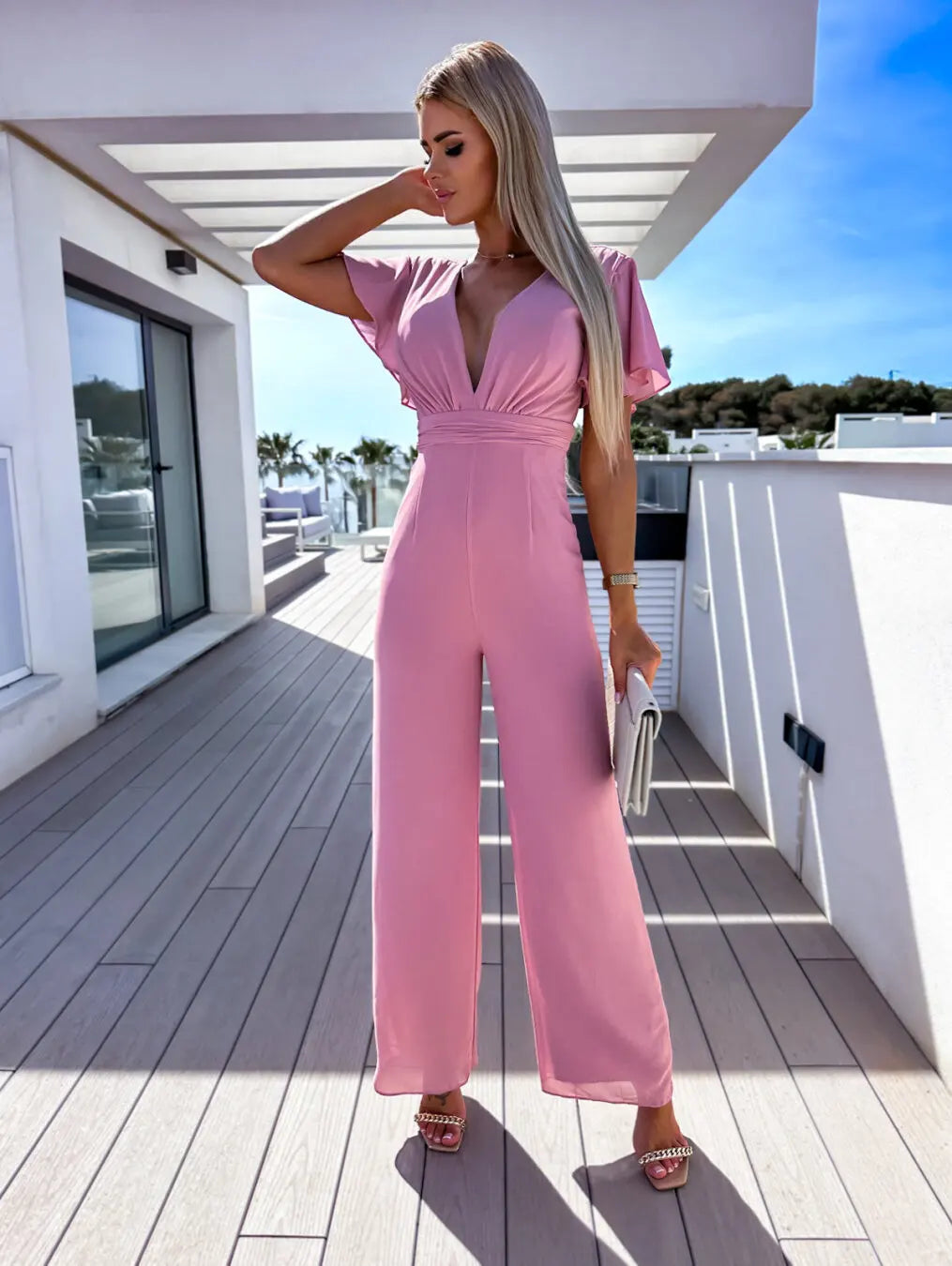 Out-Shine | Pleated Party Jumpsuit for Summer