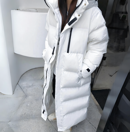 Out-Shine | Windproof long down jacket