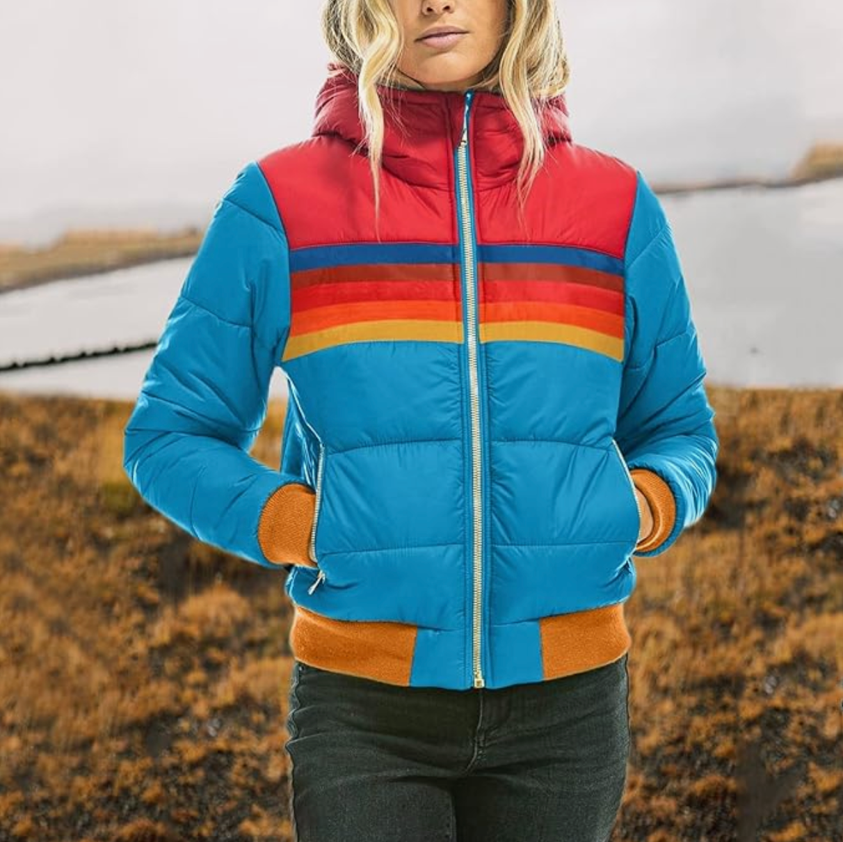 Out-Shine | Retro Jacket with Fur Hood