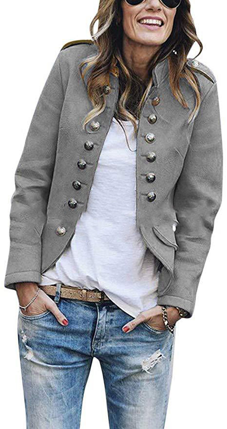 Out-Shine | Trendy Blazer With Modern Buttons For Women