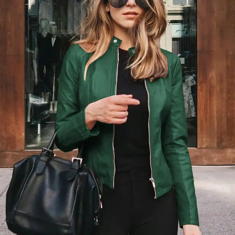 Out-Shine | Stylish Leather Women Jacket