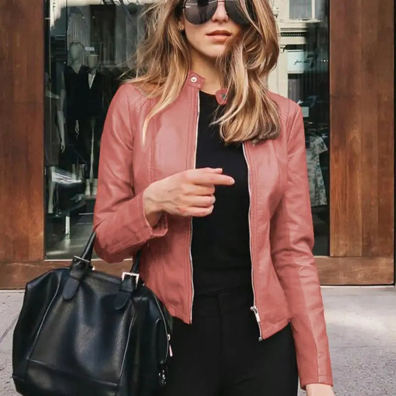 Out-Shine | Stylish Leather Women Jacket