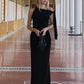 Out-Shine | Asymmetrical Band Maxi Dress