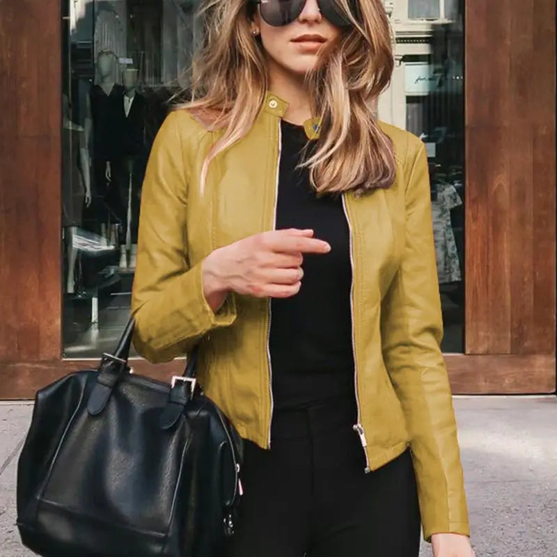 Out-Shine | Stylish Leather Women Jacket