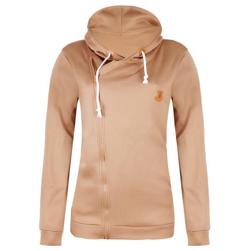 Out-Shine | Zipper Pocketed Drawstring Hoodie