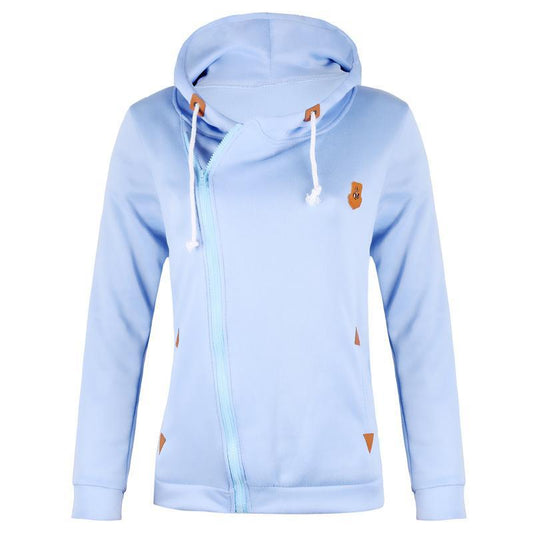 Out-Shine | Zipper Pocketed Drawstring Hoodie
