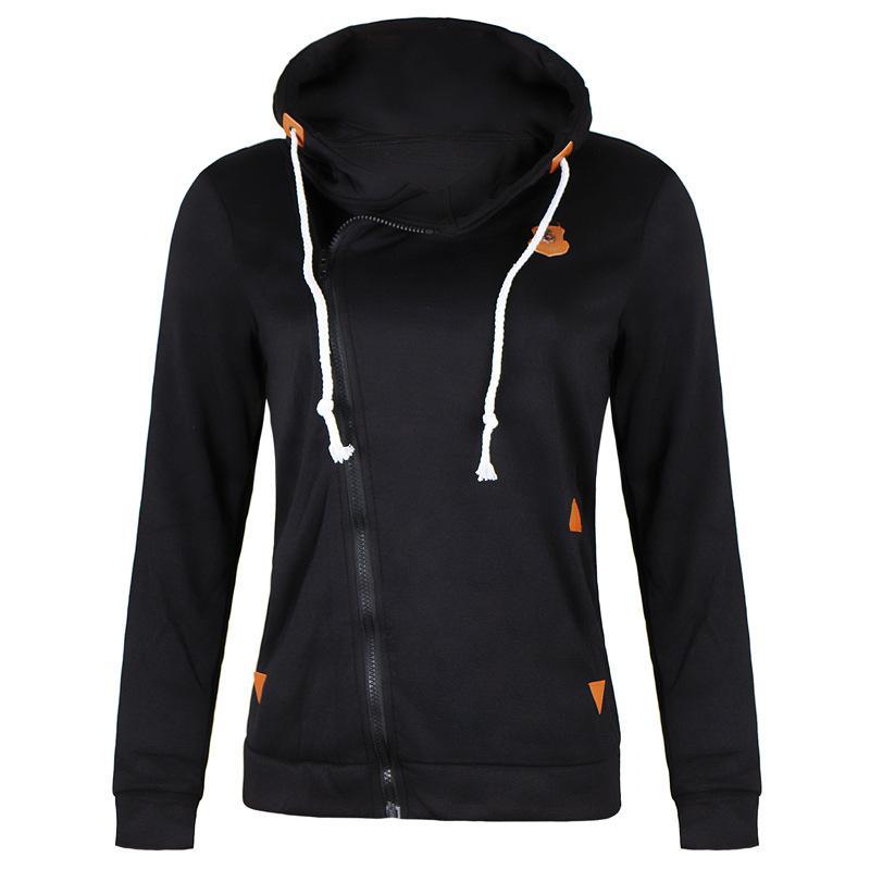 Out-Shine | Zipper Pocketed Drawstring Hoodie