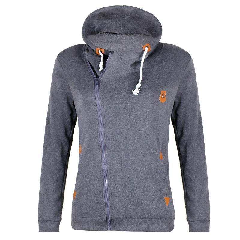 Out-Shine | Zipper Pocketed Drawstring Hoodie