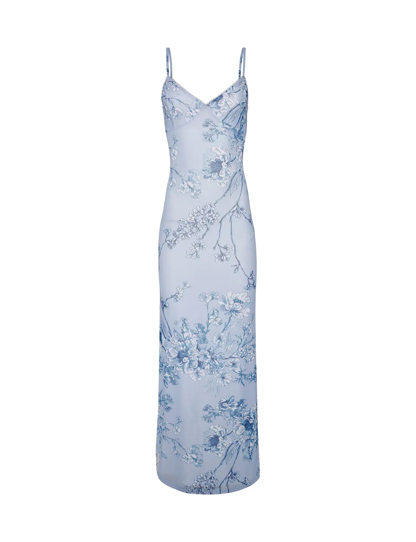Deslumbra | Vestido azul floral 