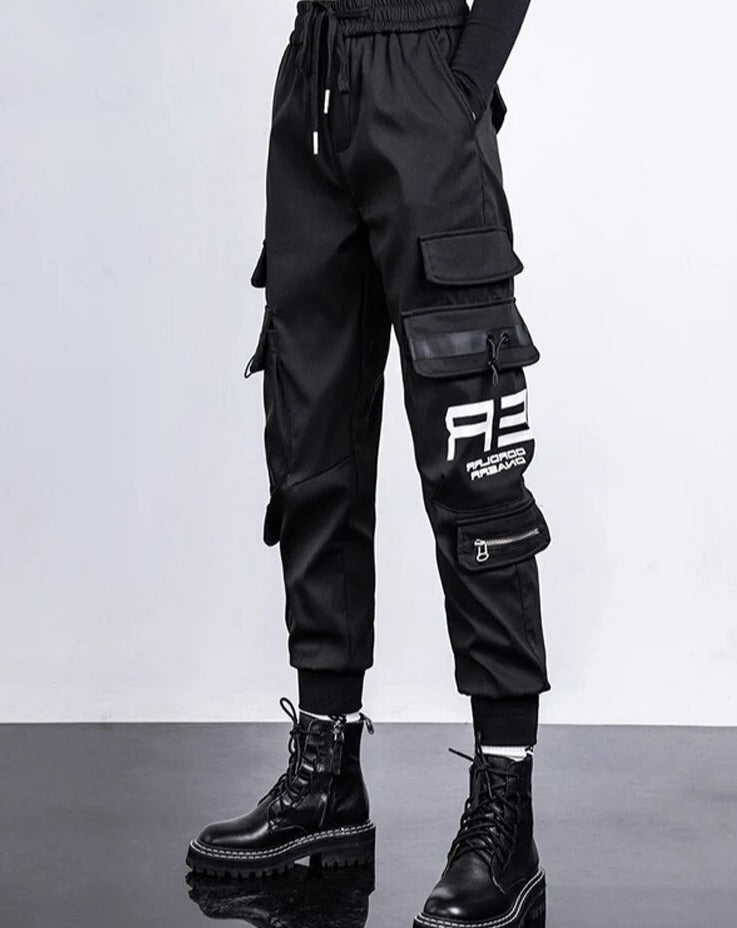 Out-Shine | Pants High-Waist Cargo Pants With Bags