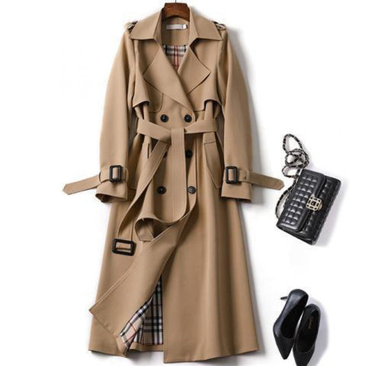 Out-Shine | Black trench coat for women