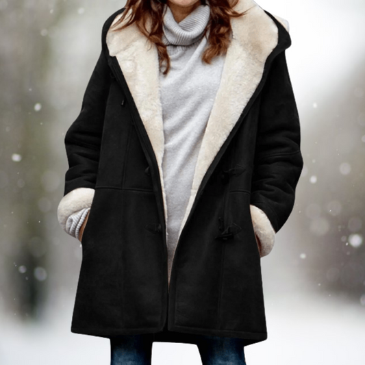 Out-Shine | Premium Suede Fleece Jacket with Half-Length Hood