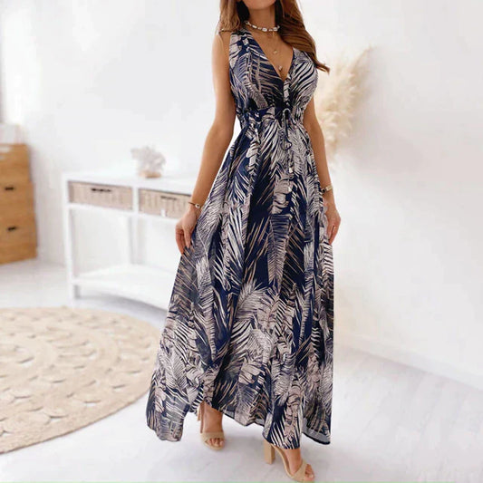 Out-Shine | Deep Maxi Dress with V-Neck