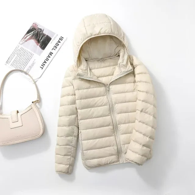 Out-Shine | The New Ultralight, Packable Down Coats with Hood
