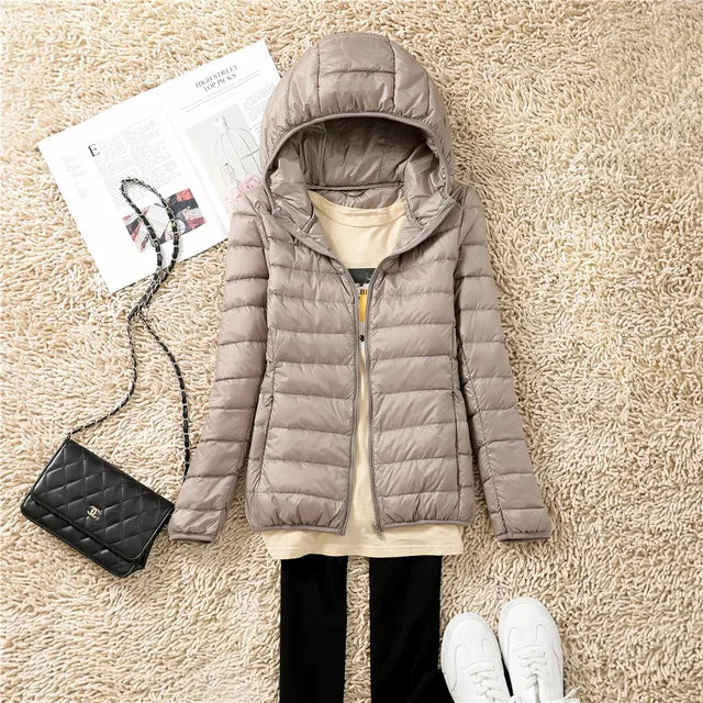 Out-Shine | The New Ultralight, Packable Down Coats with Hood