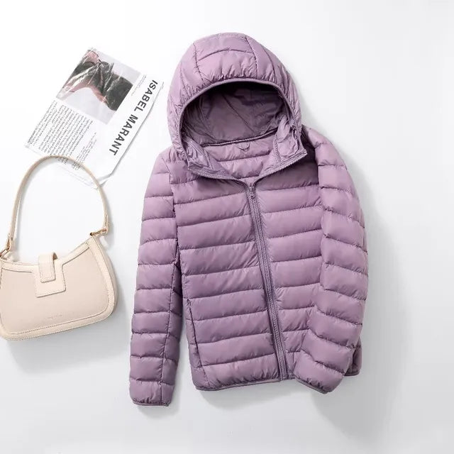 Out-Shine | The New Ultralight, Packable Down Coats with Hood
