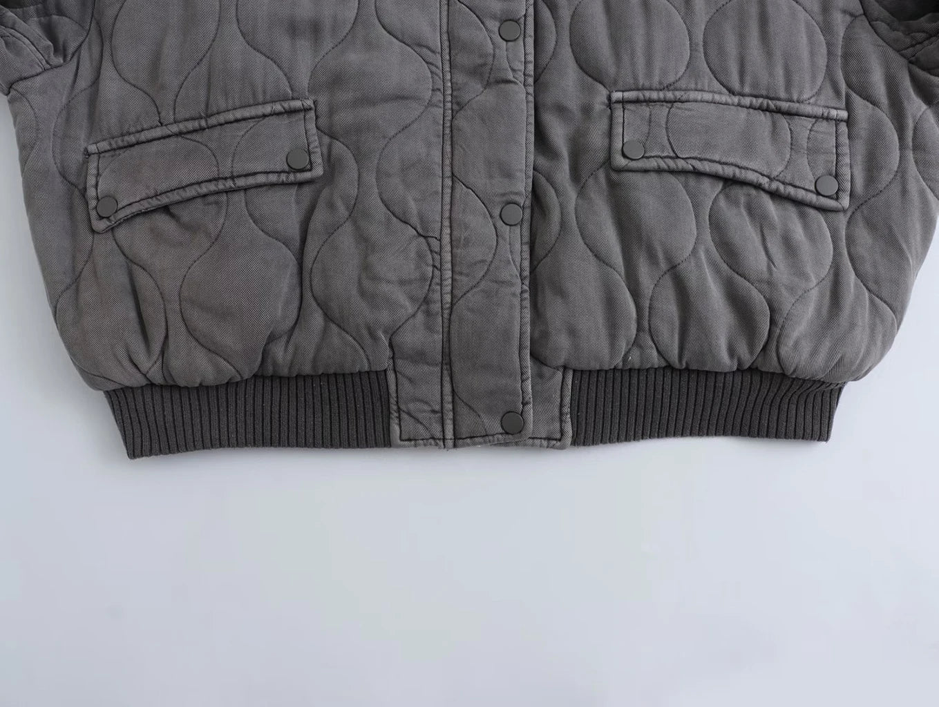 Out Shine | Women's Loose Fit Gray Bomber Jacket