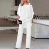 Out-Shine | Ladies Two-piece Set with Shoulderless Blouse