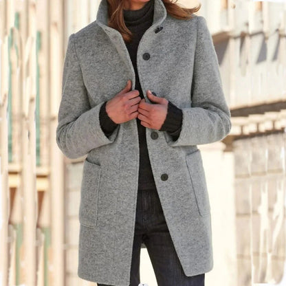 Out-Shine | Black wool coat
