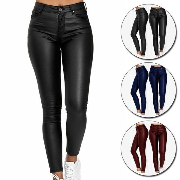 Out-Shine | Women's Stretchable Pants Leather