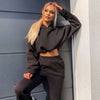 Out-Shine | Fashionable Set with Cropped Hoodie and Sweatpants
