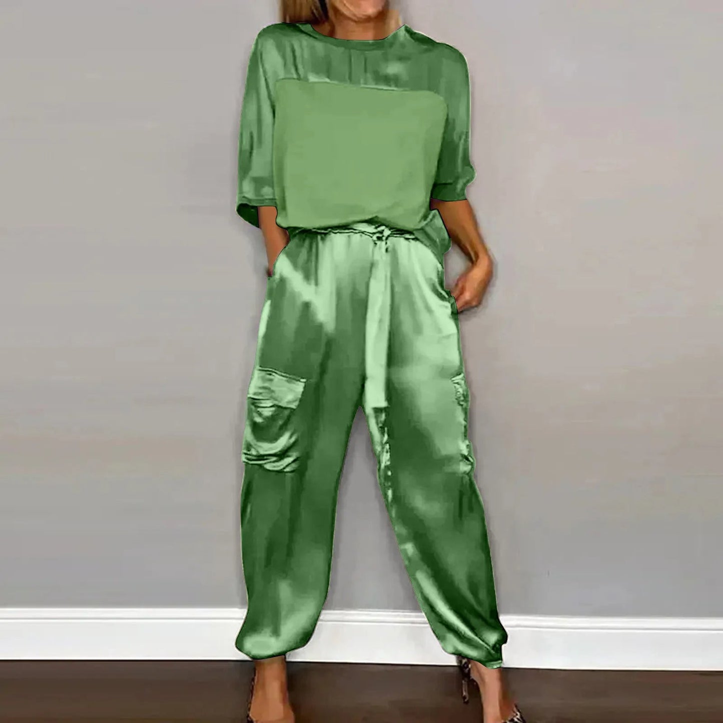 Out-Shine | Satin Two-Piece