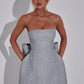 Out-Shine | Back-Bow Sparkle Mini Dress