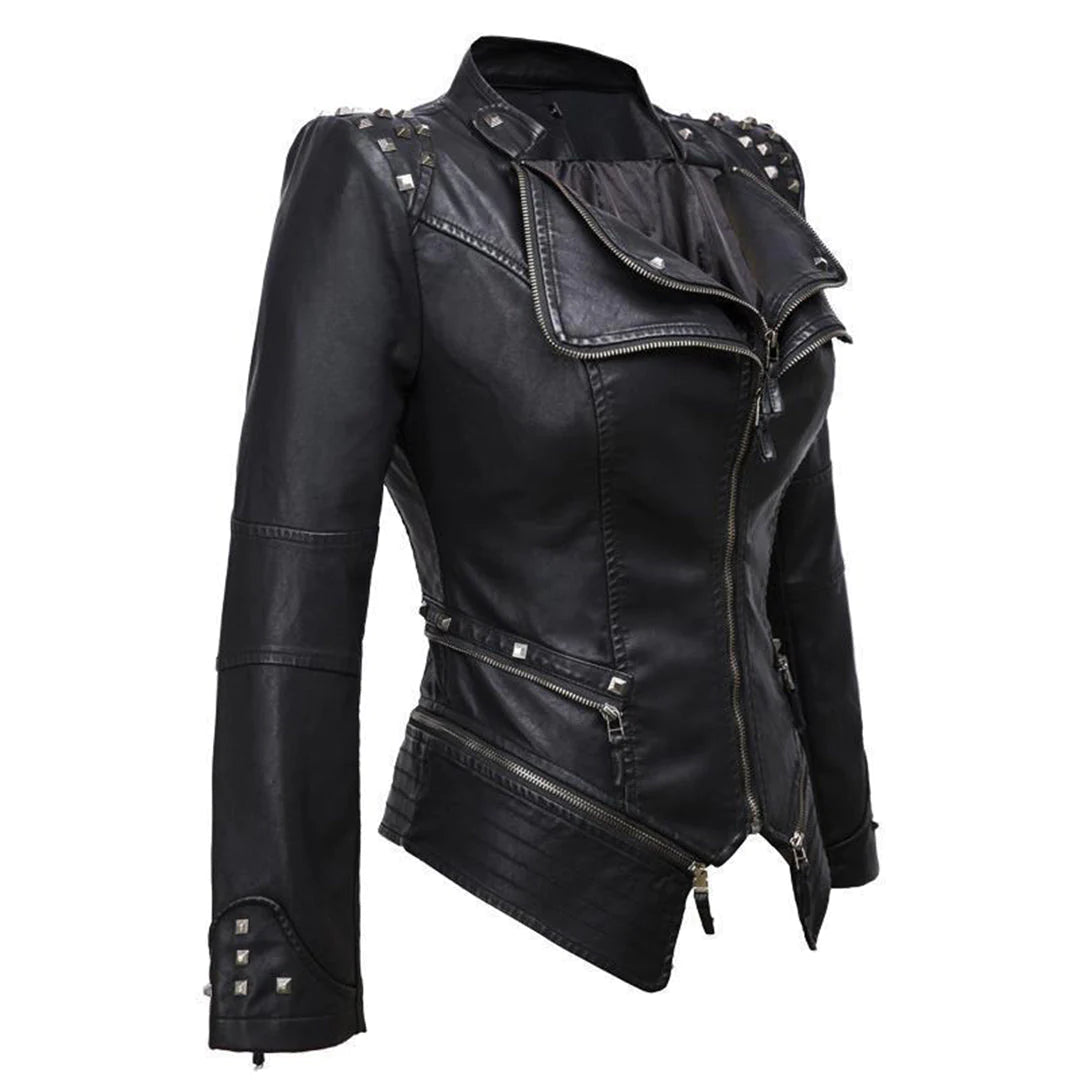 Out-Shine | Slim Fit Biker Leather For Women Perfect For Everyday Life