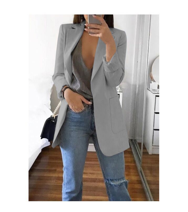 Out-Shine | Leisure Lapel Slim-Fit Cardigan Suit with Elegant Temperament