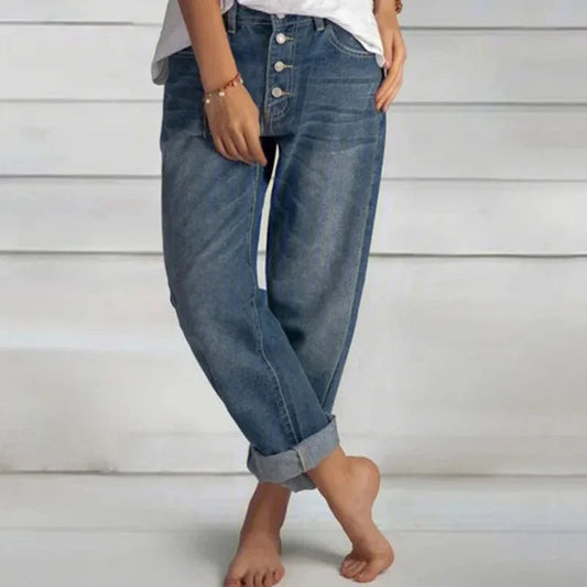 Out-Shine | Comfortable Loose Jeans with High Waist for Women