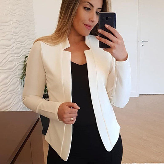 Out-Shine | Color Long Sleeve Cardigan Top for A Sleek and Stylish Look In A Petite Suit