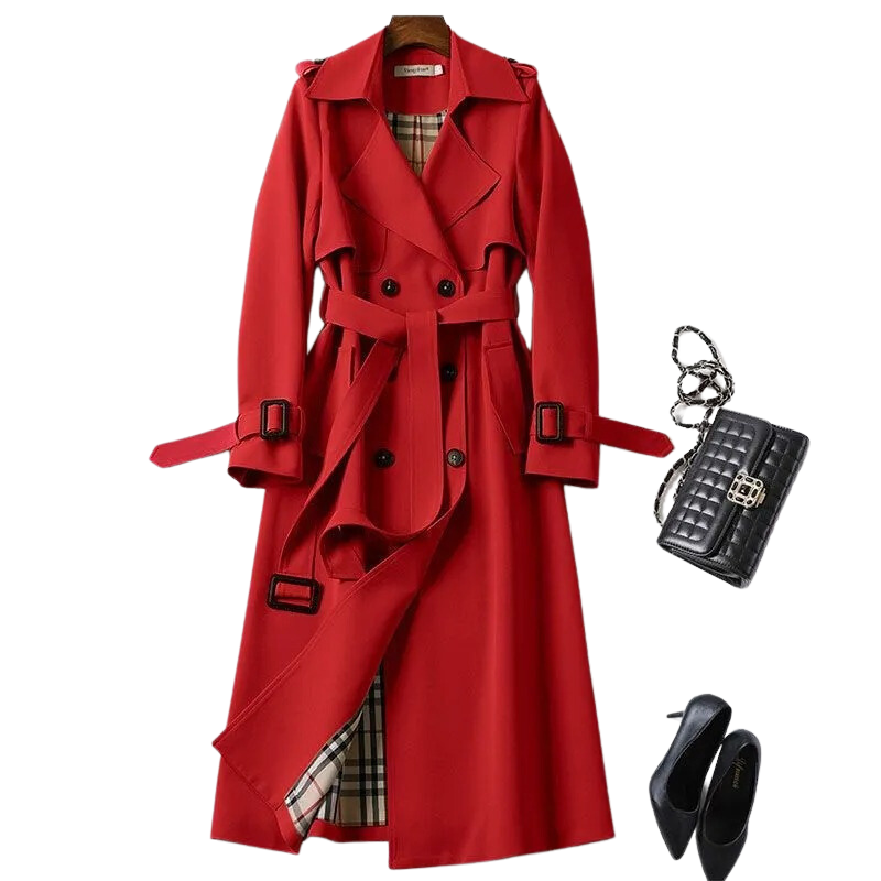 Out-Shine | Black trench coat for women