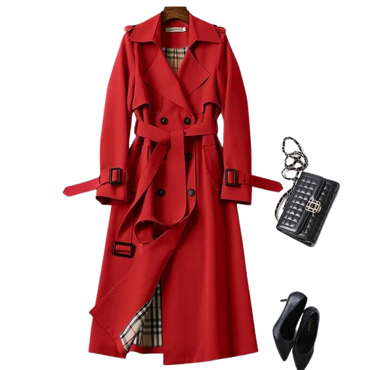 Out-Shine | Black trench coat for women