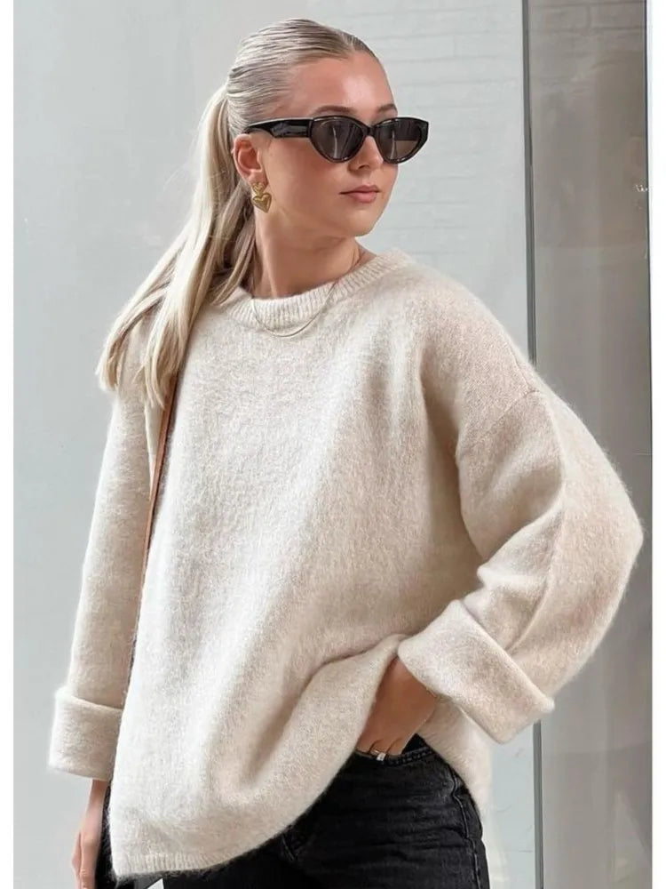 beige sweater