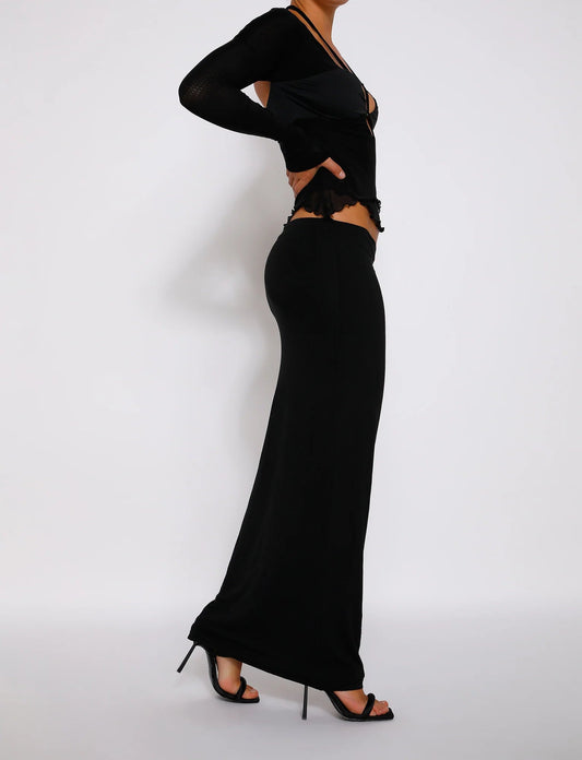 Out-Shine | Classic Bodycon Silhouette Maxi Skirt
