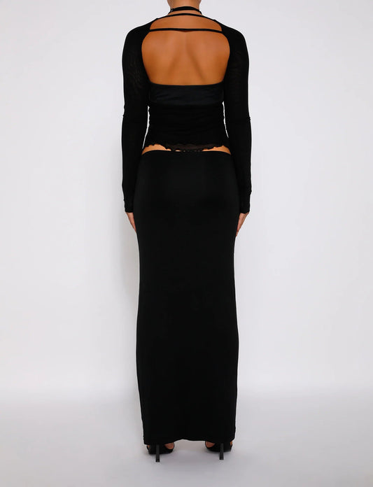 Out-Shine | Classic Bodycon Silhouette Maxi Skirt