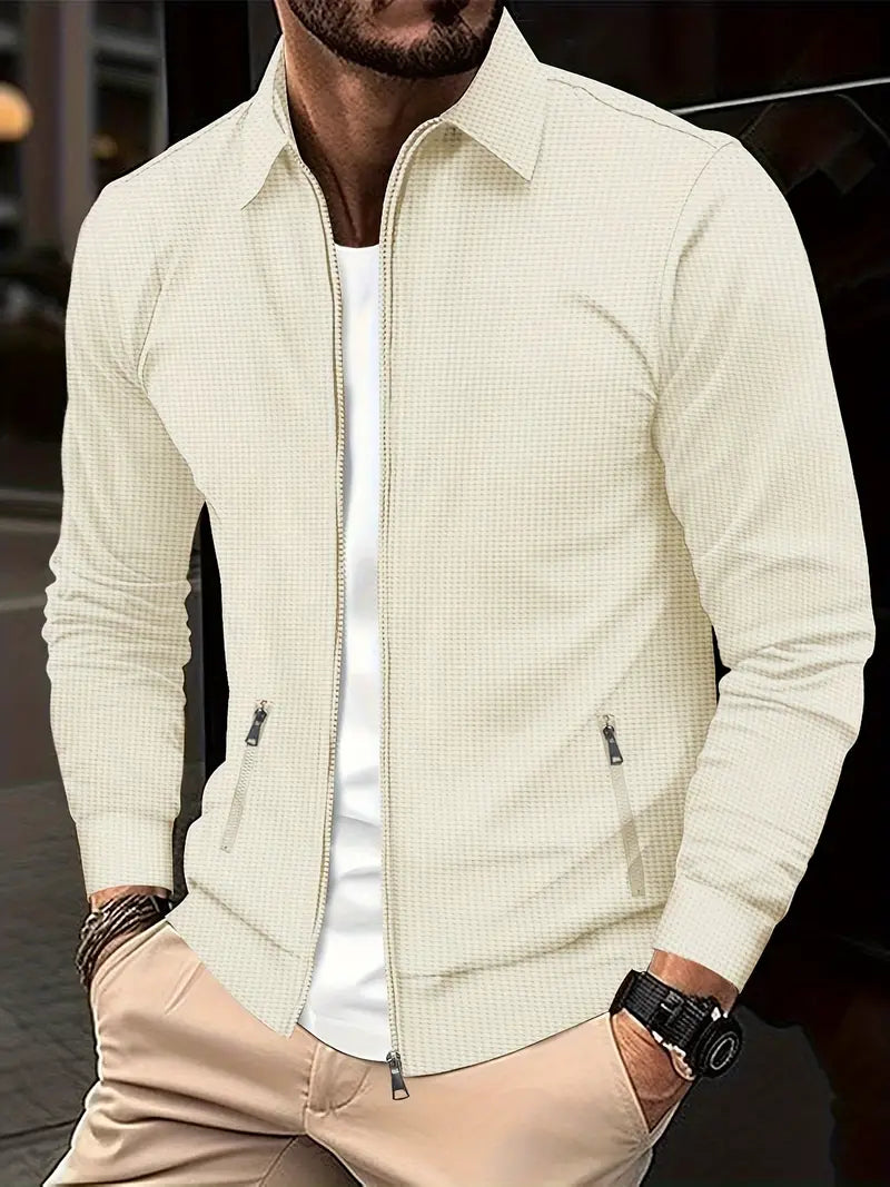 Out-Shine | Stylish men transition jacket with zipper - versatile and modern