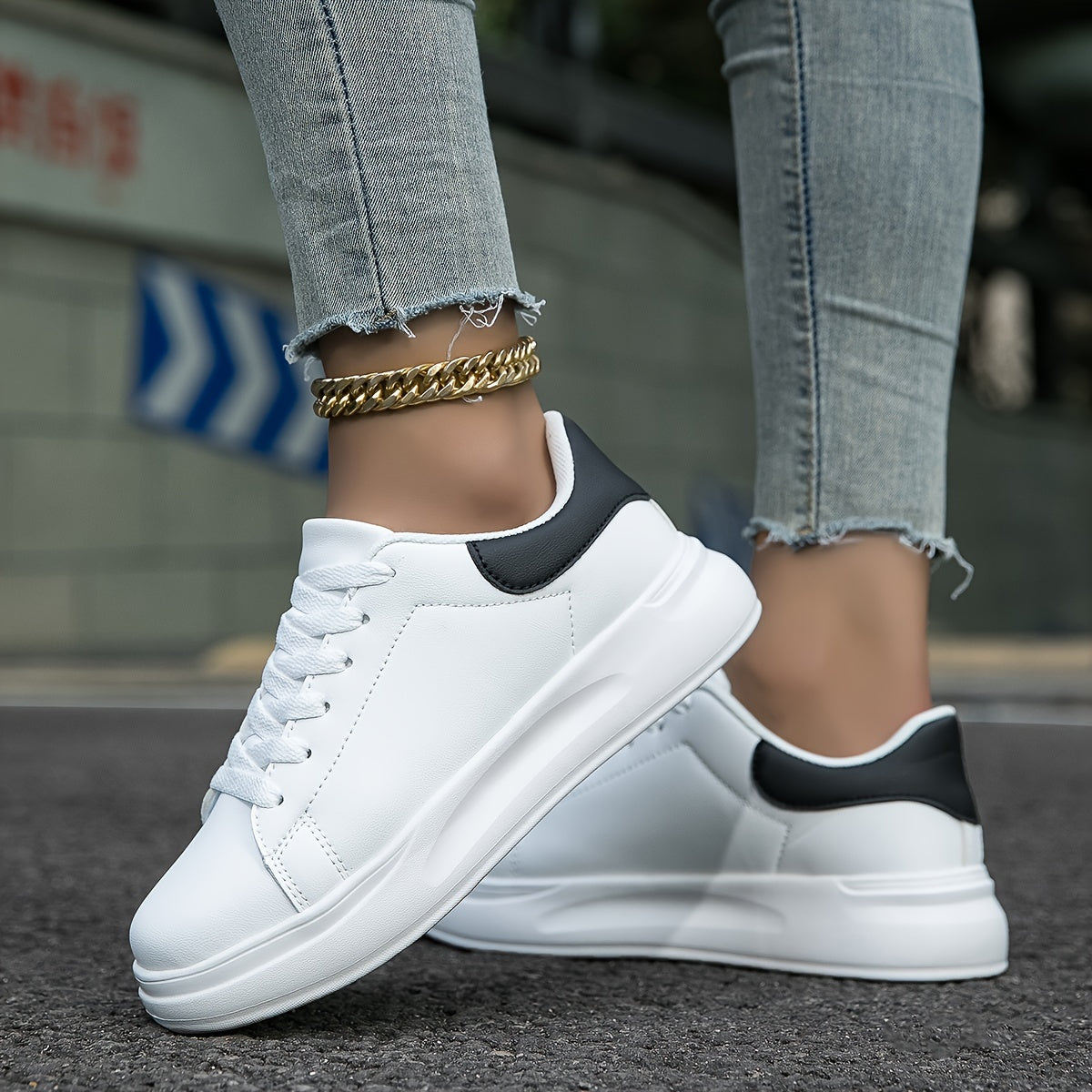 Out-Shine | Clean white leather for women, white