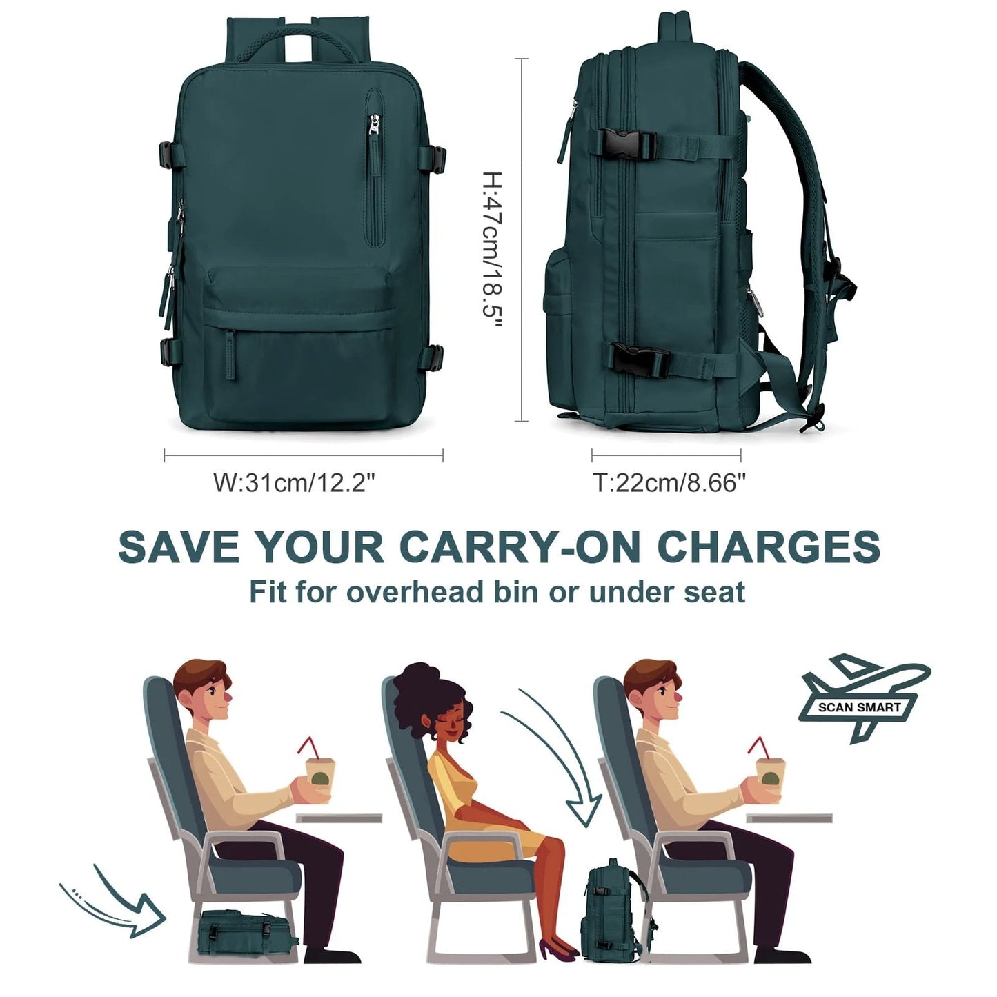 Out-Shine | Large Travel Waterproof Backpack