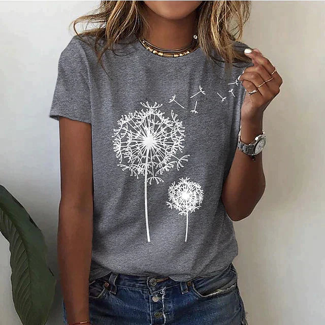 Out-Shine | Black dandelion shirt