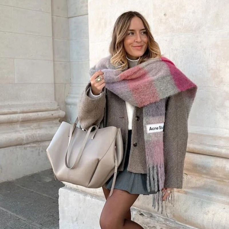 Deslumbra | Bolso de hombro marrón de diseñador para mujer