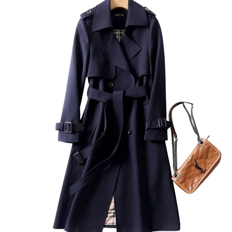 Out-Shine | Black trench coat for women