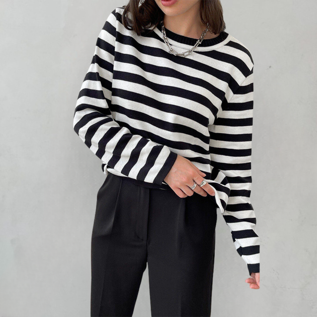 Out Shine | Elegant Striped T-shirt  Light Fabric