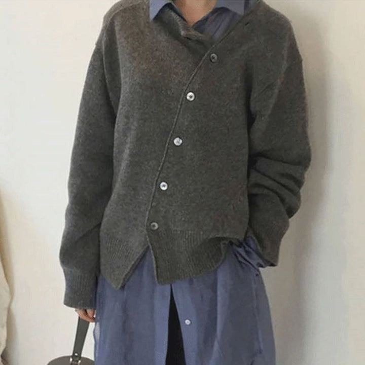 Out-Shine | Knitted Asymmetric Cardigan