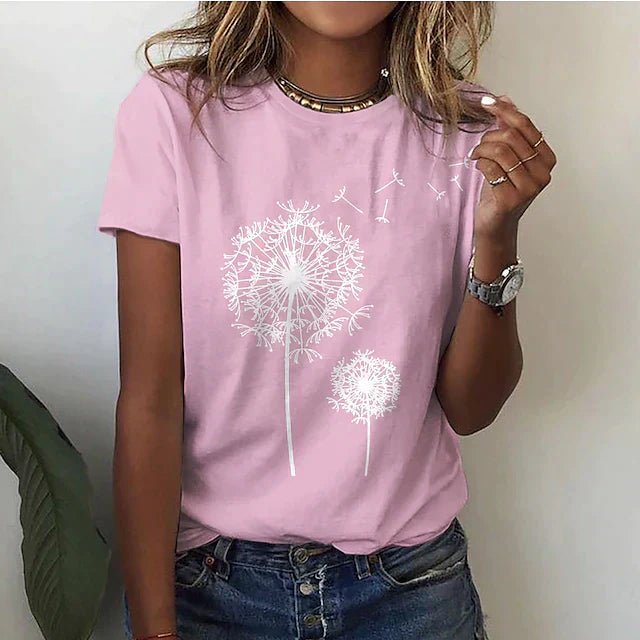 Out-Shine | Black dandelion shirt