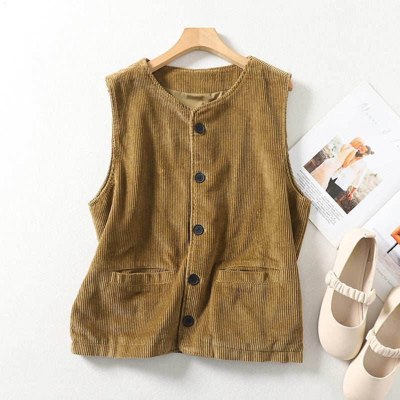 Out-Shine | Color Women'sButton-Up Waistcoat Top