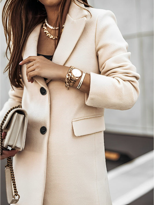 Out-Shine | Classic Two-Button Coat with Long Sleeves