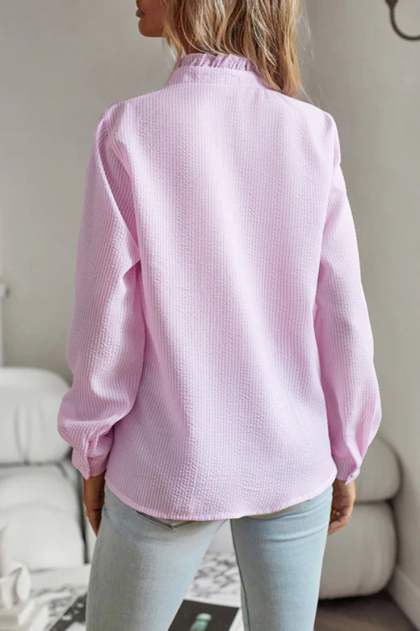 Brilla con luz propia | Blusa de manga larga con volantes It Last, disponible en 4 colores 