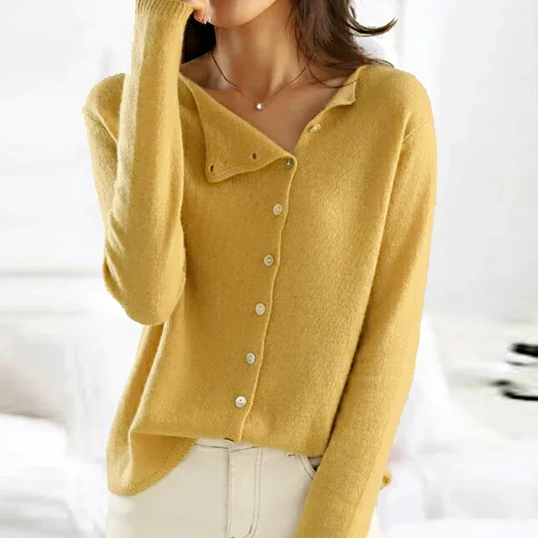 Out-Shine | Simple Long-Sleeved Cardigan