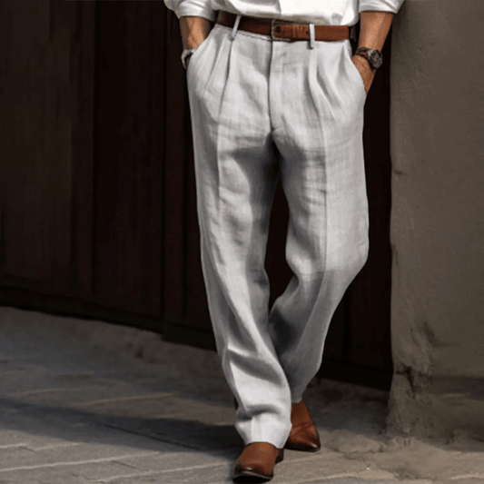 Out-Shine | Beautiful retro linen pants in wide cut style